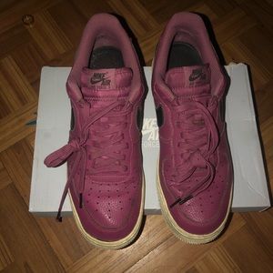 Nike Air Force One Size 10.5 Wine Medium Purple